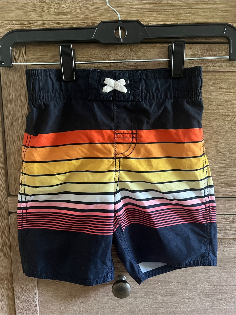 Old Navy Navy Shorts with Sunset Stripe